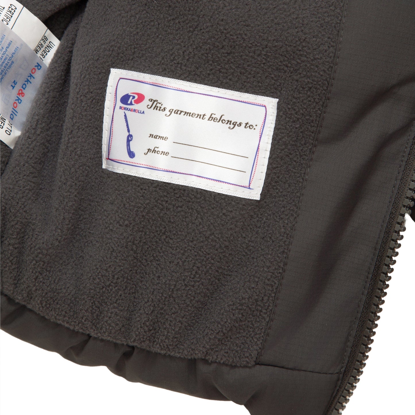 Toddler Boys' Water-Resistant Fleece Lined Ripstop Puffer Jacket Rokka&Rolla