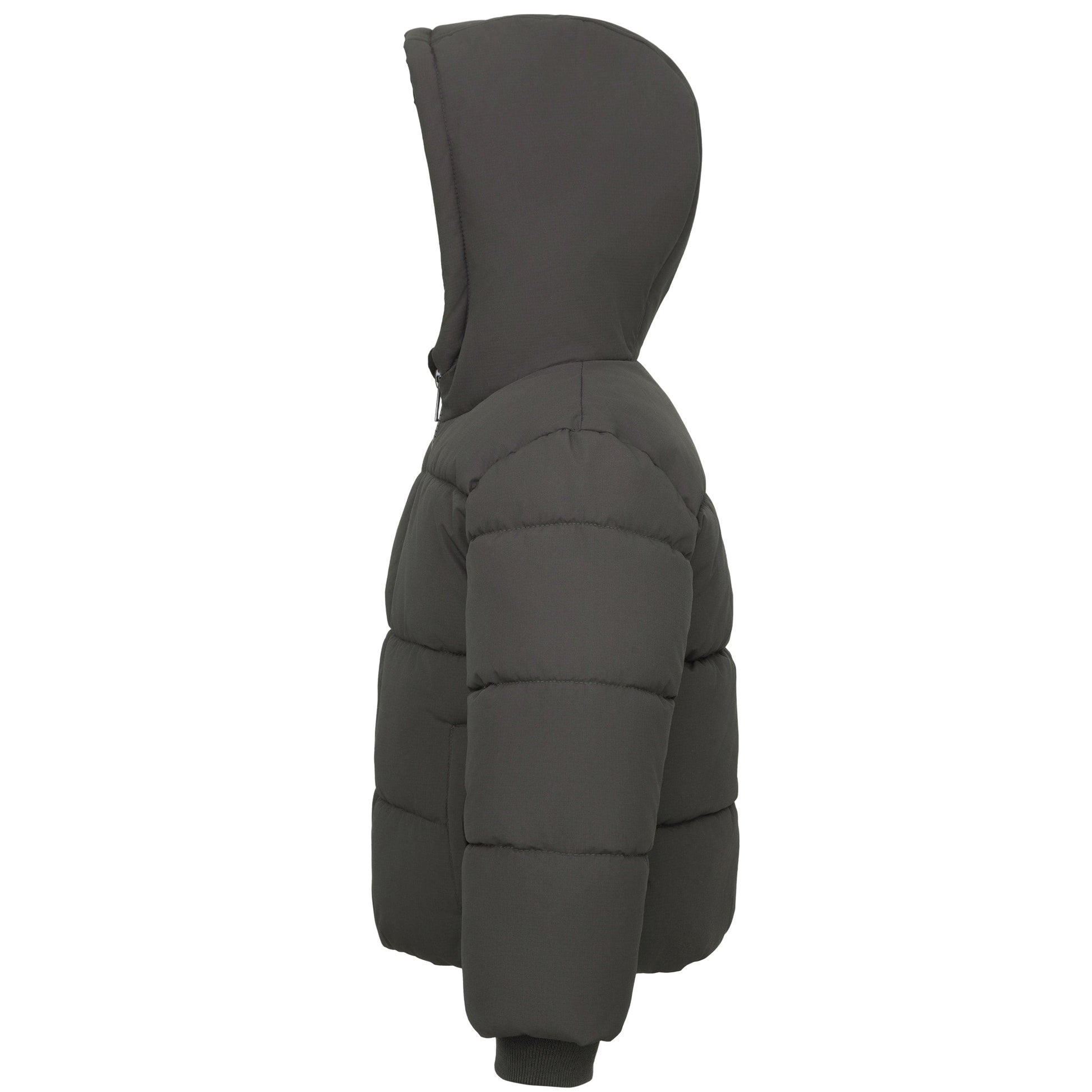 Toddler Boys' Water-Resistant Fleece Lined Ripstop Puffer Jacket Rokka&Rolla