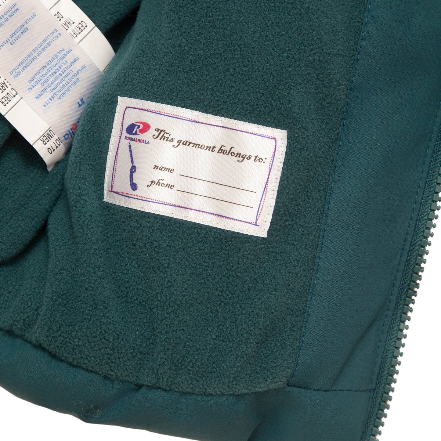 Toddler Boys' Water-Resistant Fleece Lined Ripstop Puffer Jacket Rokka&Rolla