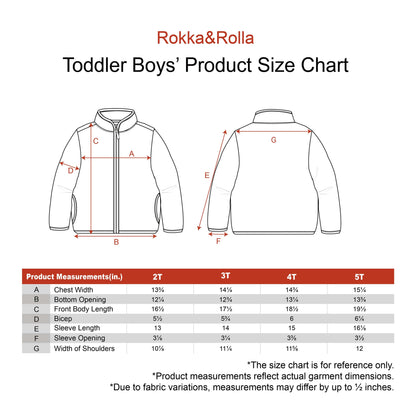 Toddler Fleece Jacket with Stand-Up Collar - Navy Rocket Baby & Toddler Outerwear Rokka&Rolla