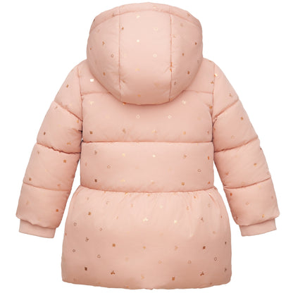 Toddler Girls' Soft Faux Mini-Fur Lined Puffer Jacket Winter Coat Rokka&Rolla