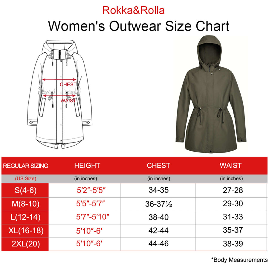 Women's Deluxe Lightweight Military Safari Anorak Coats & Jackets Rokka & Rolla