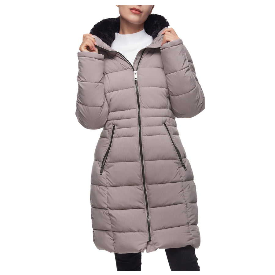 Women's Heavy Long Puffer Jacket Winter Coat Coats & Jackets S / Fig Rokka & Rolla