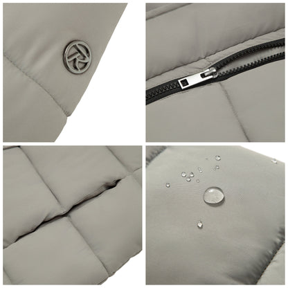 Women's Hooded Winter Long Coat Water Resistant Puffer Jacket Insulated Full Length Warm Outerwear - Stone Coats & Jackets Rokka&Rolla
