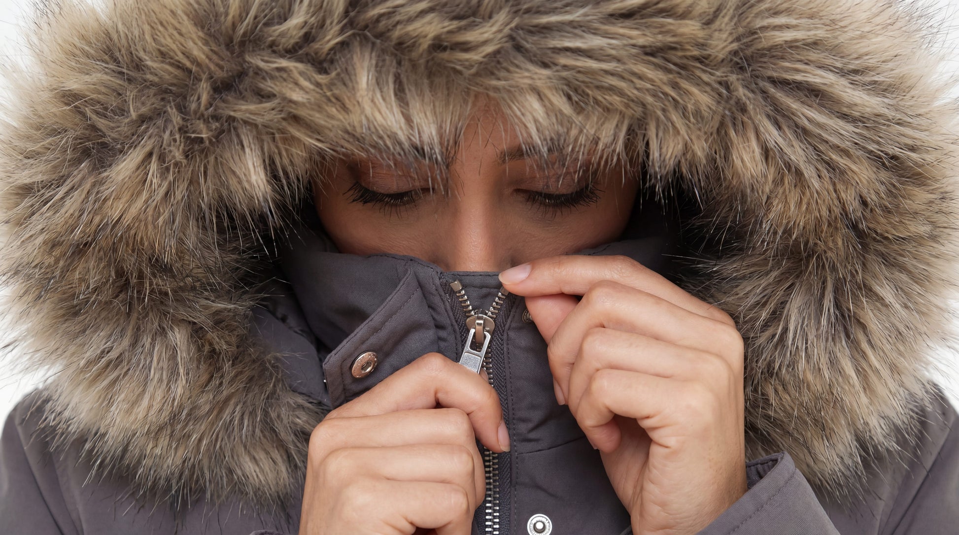 Women's Lightweight Parka Jacket with Faux Fur Hood Coats & Jackets Rokka & Rolla