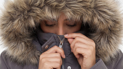 Women's Lightweight Parka Jacket with Faux Fur Hood Coats & Jackets Rokka & Rolla