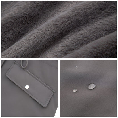 Women's Lightweight Parka Jacket with Faux Fur Hood Coats & Jackets Rokka & Rolla