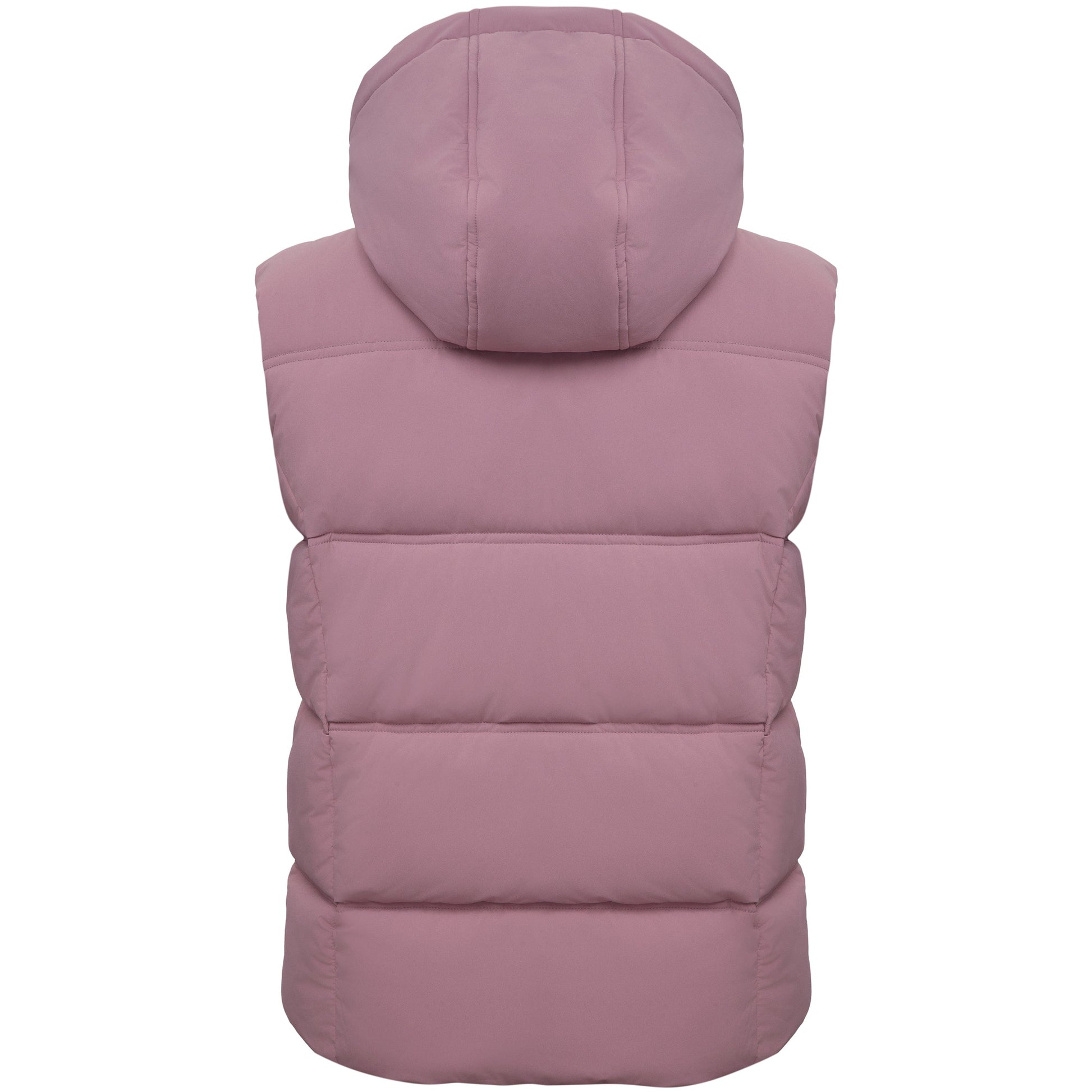 Women's Puffer Hooded Quilted Sleeveless Jacket Insulated Vest - Mauve Coats & Jackets Rokka&Rolla