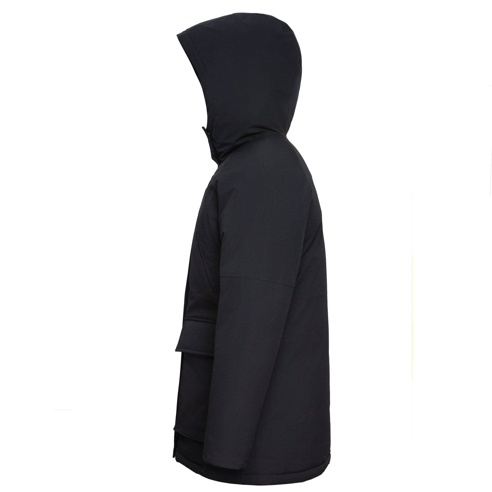 Women's Quilted Jacket Long Line Hip Length Insulated Outerwear - Black Coats & Jackets Rokka&Rolla