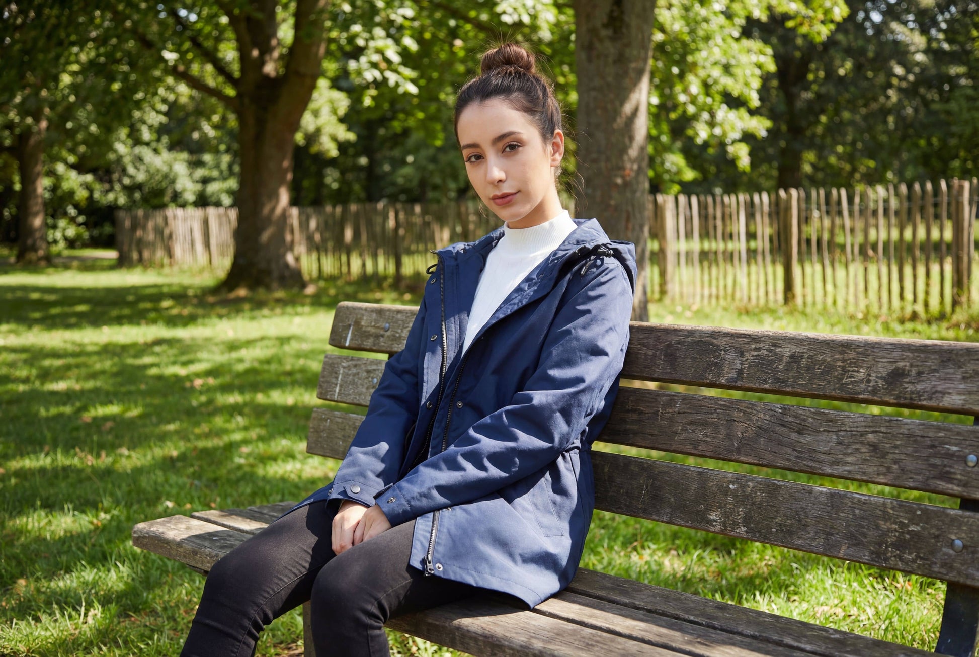 Women's Water-Resistant Anorak Hooded Rain Jacket Trench Coat Coats & Jackets Rokka & Rolla