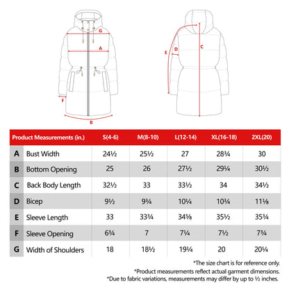 Women's Winter Puffer Jacket Cinch Waist Fleece Hood Parka Coat - Khaki Coats & Jackets Rokka&Rolla