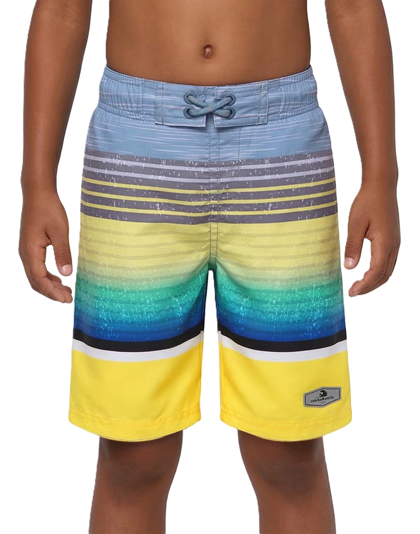 Boys' Quick Dry Mesh Lined Swim Trunks - Rokka&Rolla