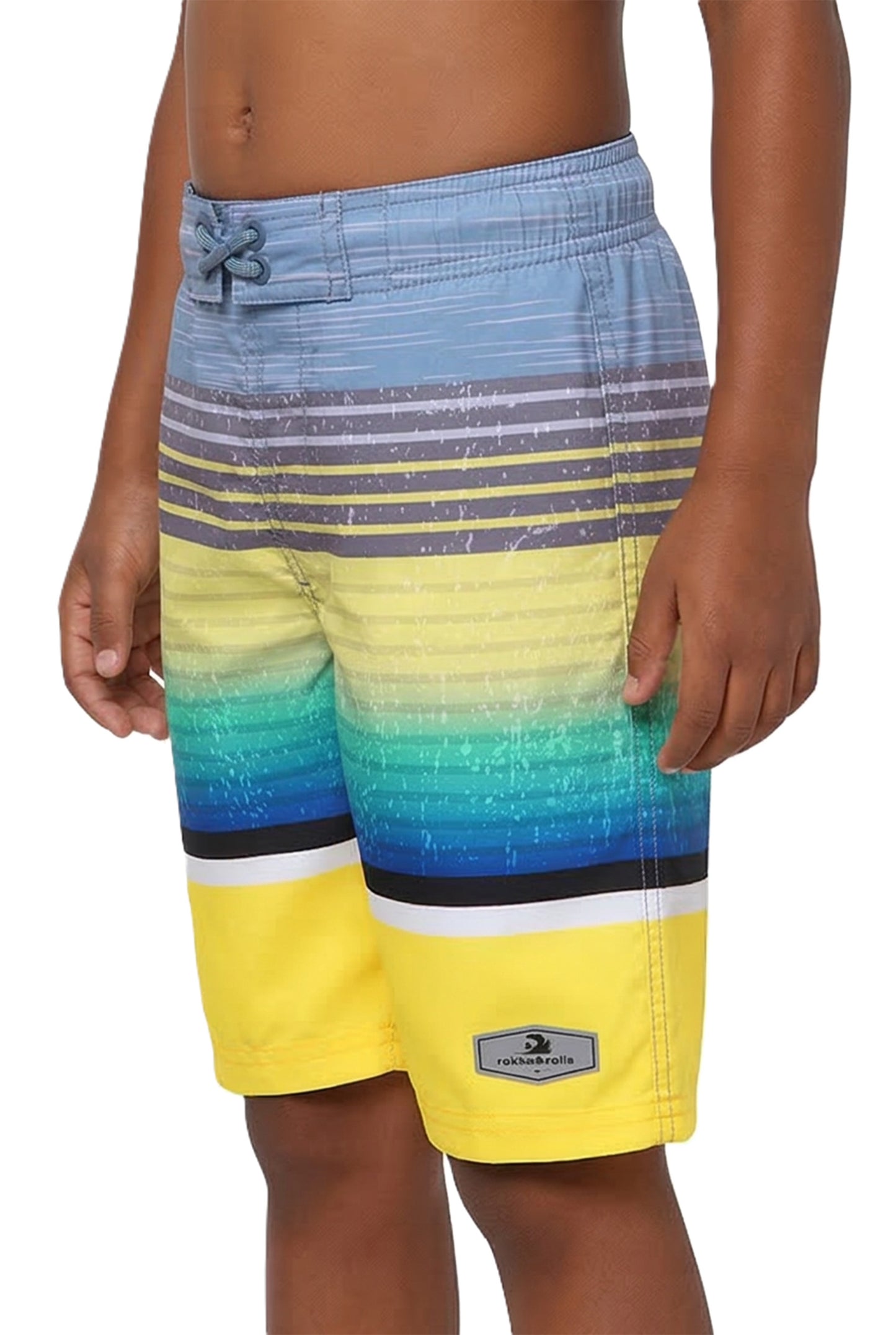 Boys' Quick Dry Mesh Lined Swim Trunks - Rokka&Rolla