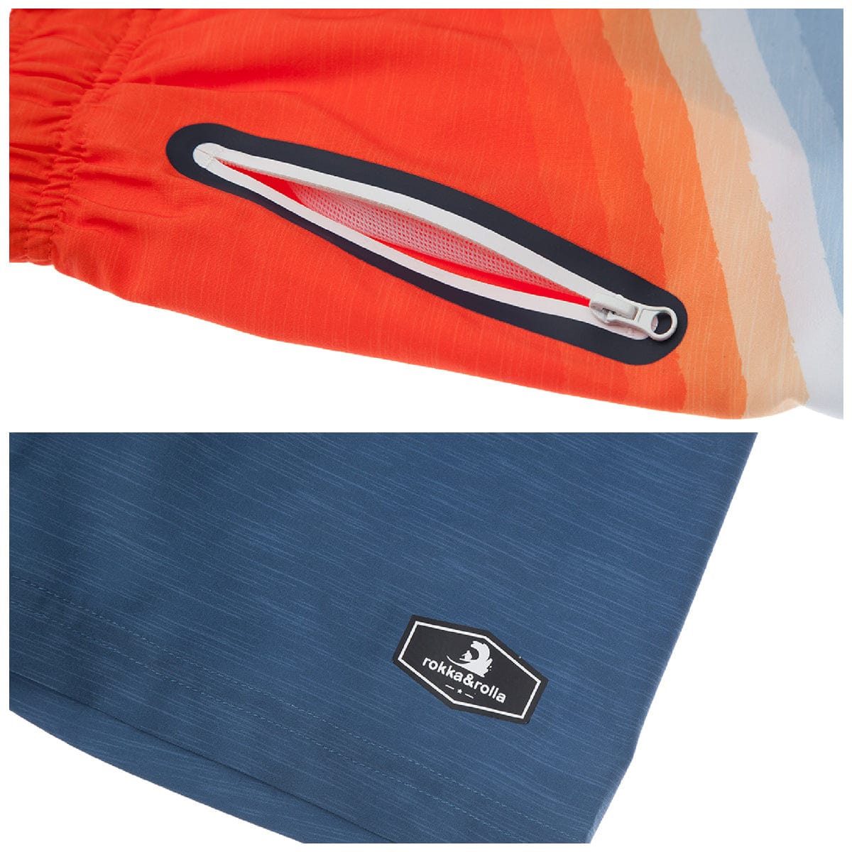 Boys' 4-Way Stretch Mesh Lined Swim Trunks Swimwear Rokka & Rolla