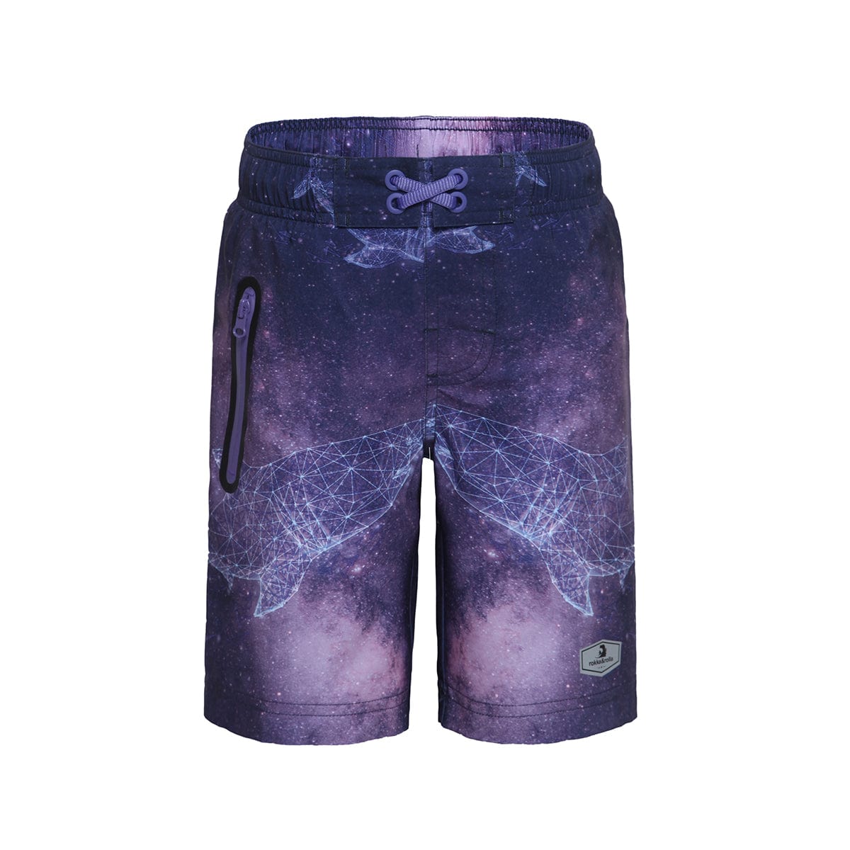 Boys' 4-Way Stretch Mesh Lined Swim Trunks Swimwear XS (4-5) / Astral Shark Rokka & Rolla
