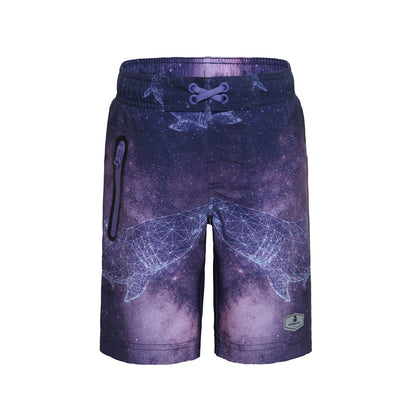 Boys' 4-Way Stretch Mesh Lined Swim Trunks Swimwear XS (4-5) / Astral Shark Rokka & Rolla
