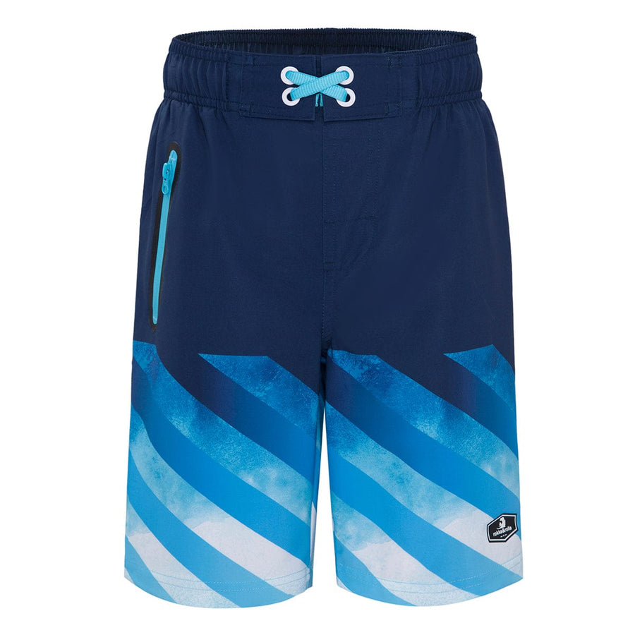 Boys' 4-Way Stretch Mesh Lined Swim Trunks Swimwear XS (4-5) / Glacier Blue Rokka & Rolla