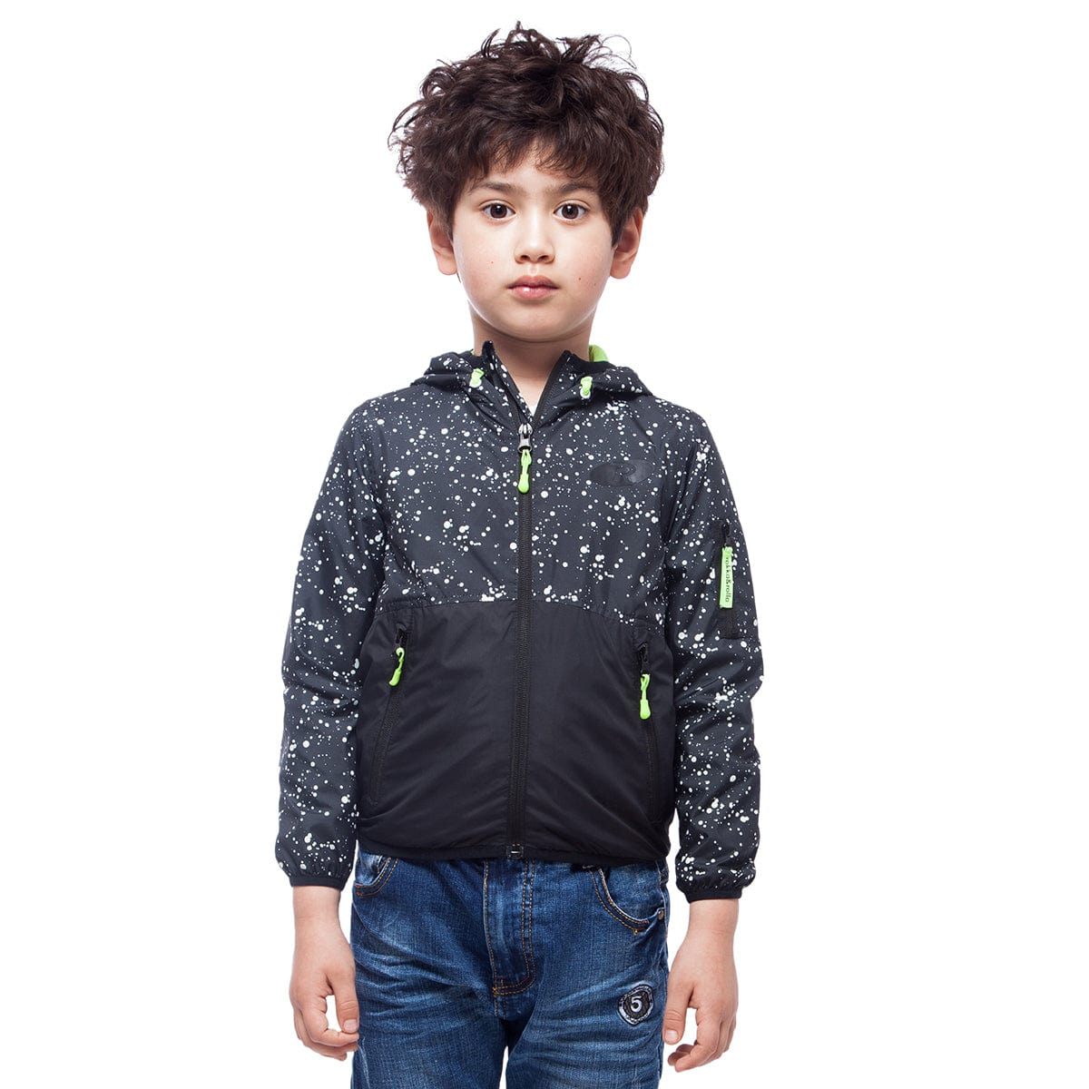 Boys' Lightweight Hooded Windbreaker Coats & Jackets Rokka & Rolla