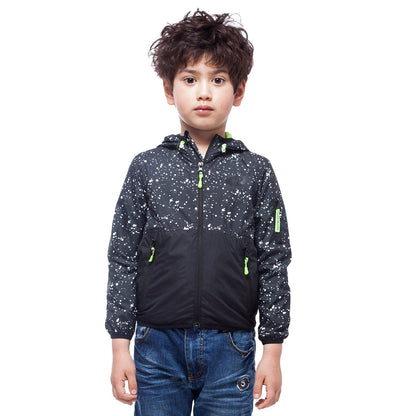 Boys' Lightweight Hooded Windbreaker Coats & Jackets Rokka & Rolla
