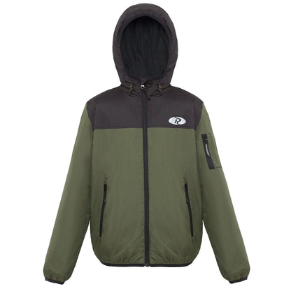 Boys' Lightweight Hooded Windbreaker Coats & Jackets S / Black Olive Rokka & Rolla