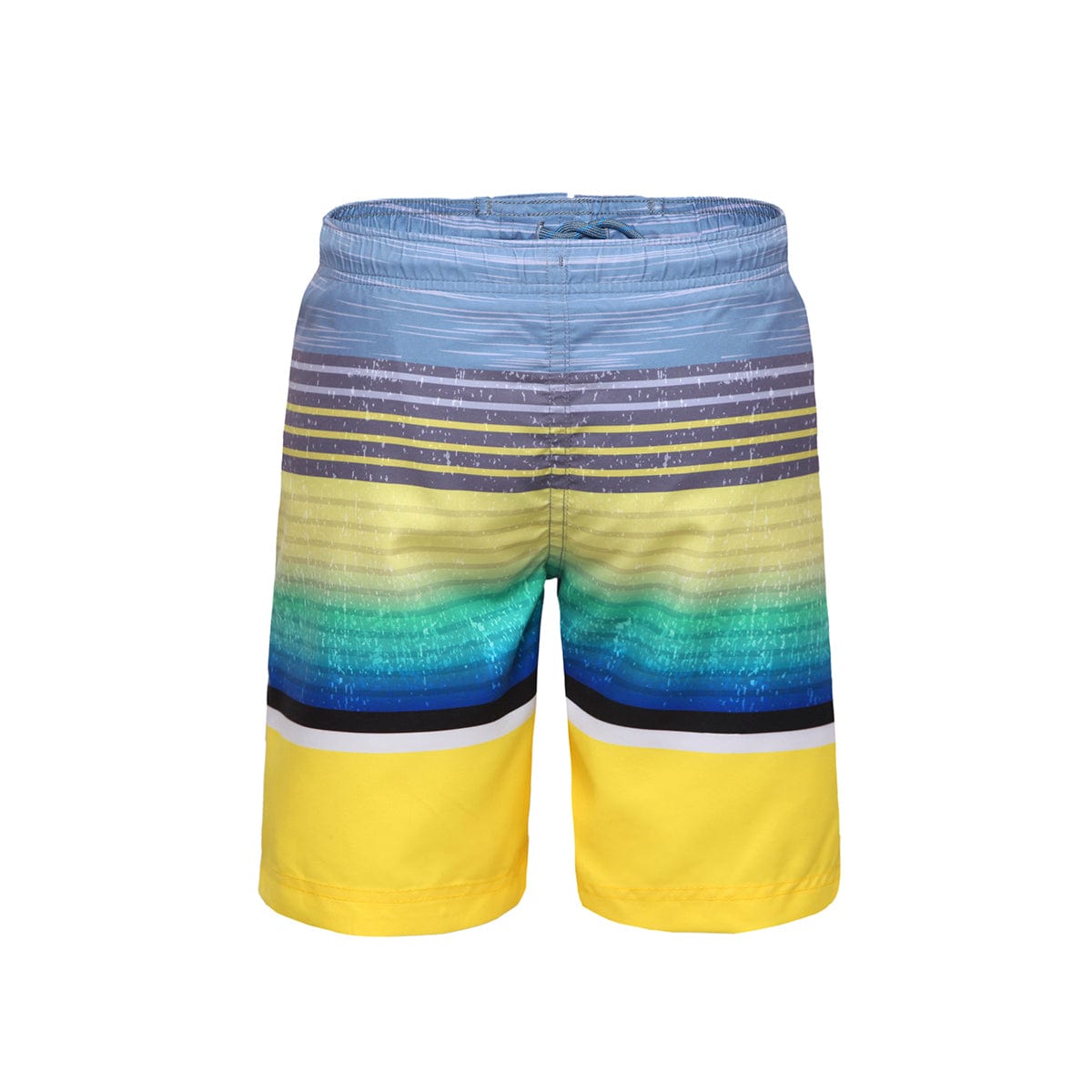 Boys' Quick Dry Mesh Lined Swim Trunks Swimwear XS (4-5) / Yellow Stripes Rokka & Rolla