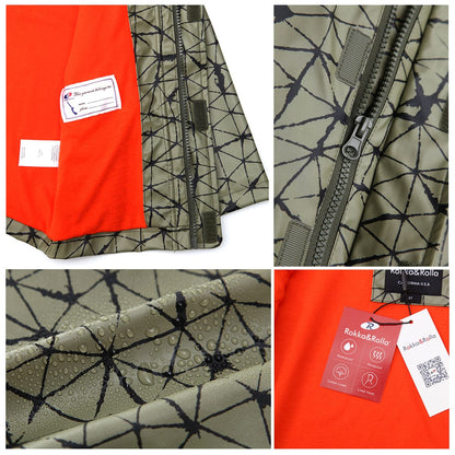 Boys' Waterproof Rubber Slicker Rain Jacket Rain Suits Rokka & Rolla