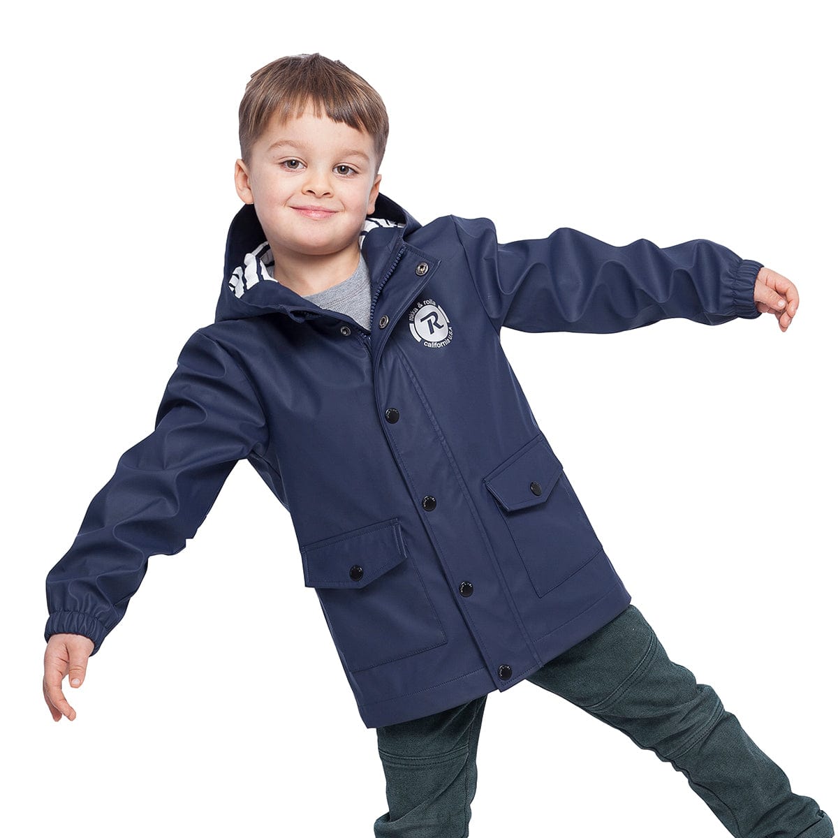 Boys' Waterproof Rubber Slicker Rain Jacket Rain Suits Rokka & Rolla