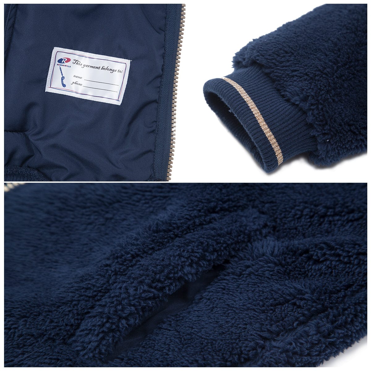 Girl's Sherpa Fleece Lined Jacket Rokka & Rolla