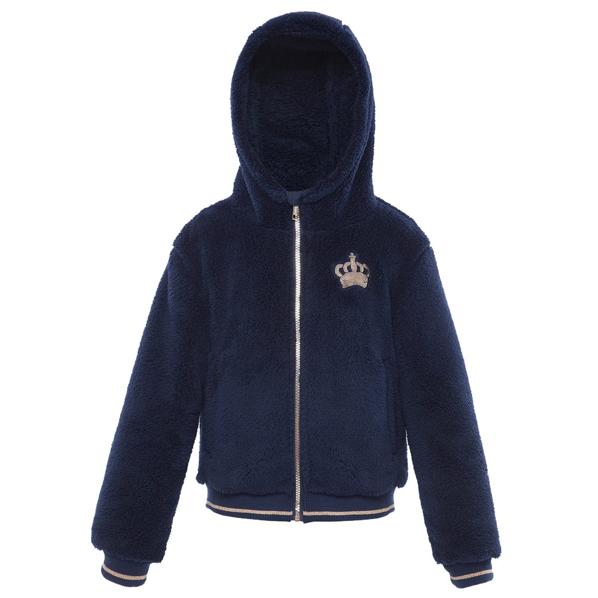 Girl's Sherpa Fleece Lined Jacket XS / Navy Rokka & Rolla
