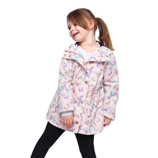 Girls' Casual Hooded Trench Coat Jacket Rokka & Rolla