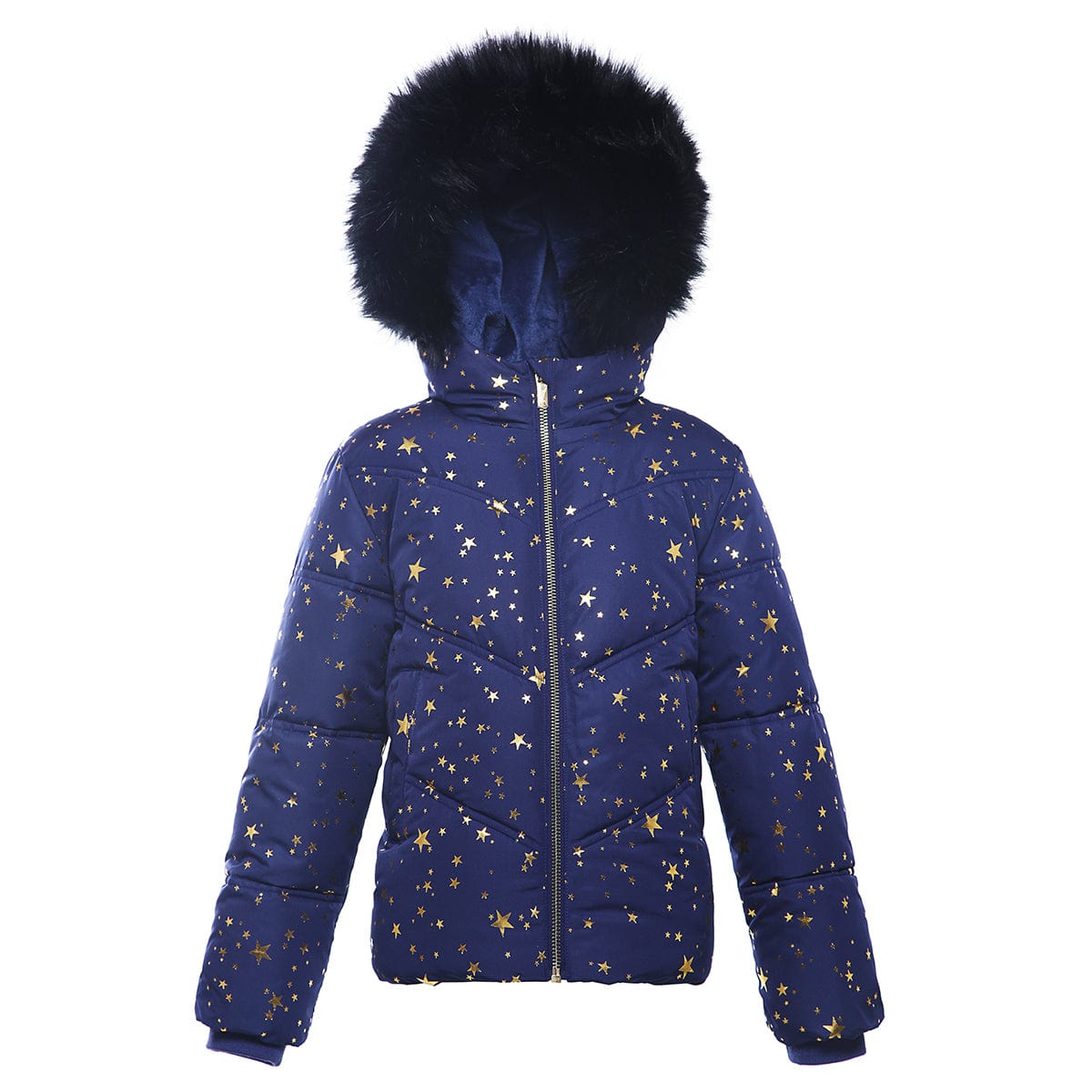 Girls' Heavyweight Puffer Jacket Bubble Coat XS (4-5) / Astral Aura Rokka & Rolla