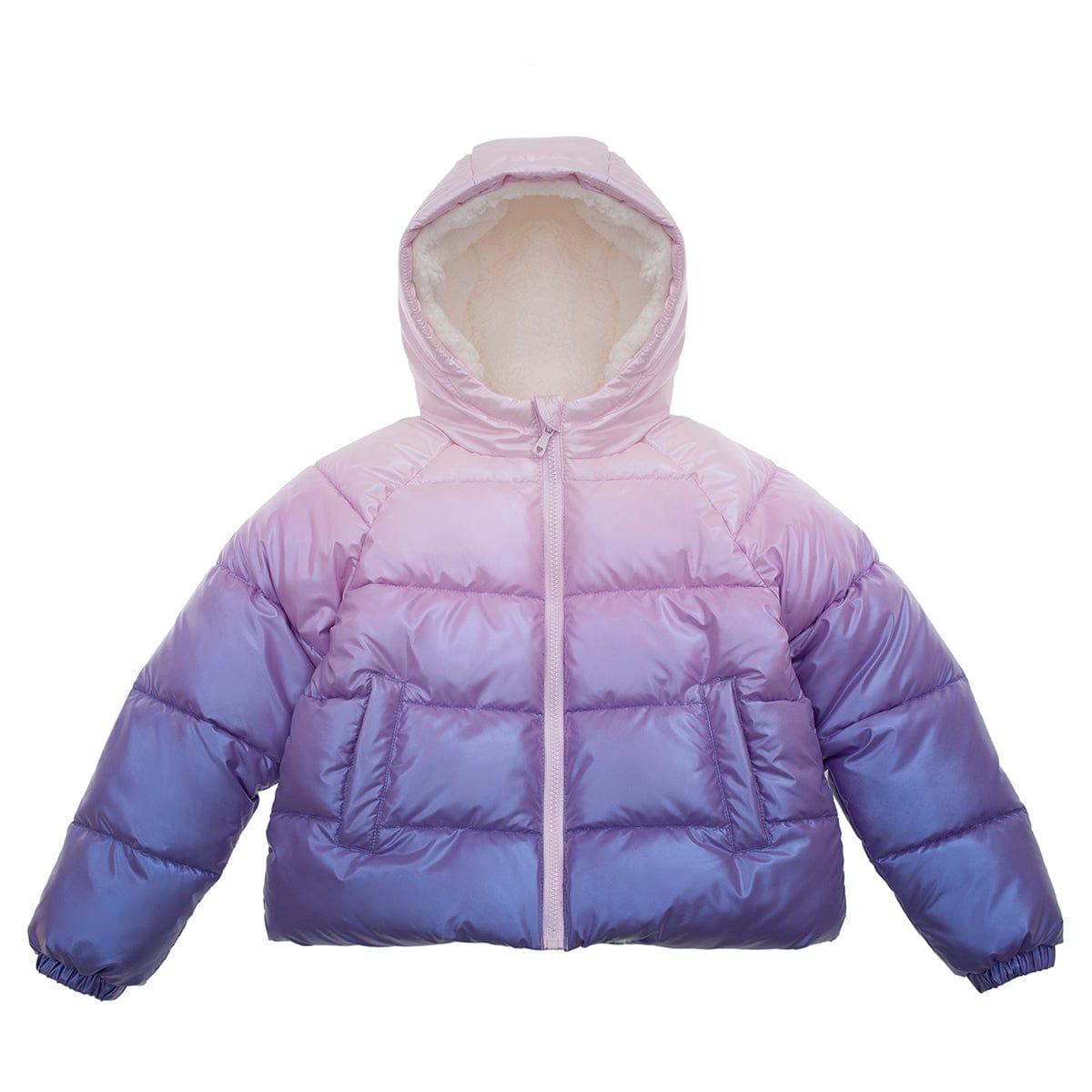 Girls' Heavyweight Puffer Jacket Sherpa Lined Bubble Coat Coats & Jackets Rokka & Rolla