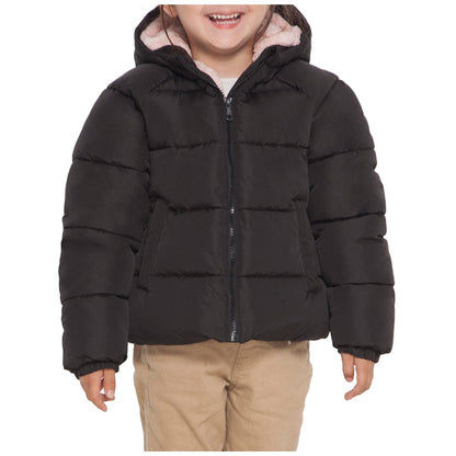 Girls' Heavyweight Puffer Jacket Sherpa Lined Bubble Coat Coats & Jackets Rokka & Rolla