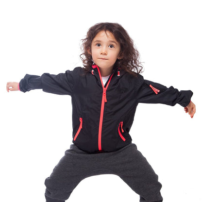Girls' Lightweight Hooded Windbreaker Rain Jacket - Rokka & Rolla