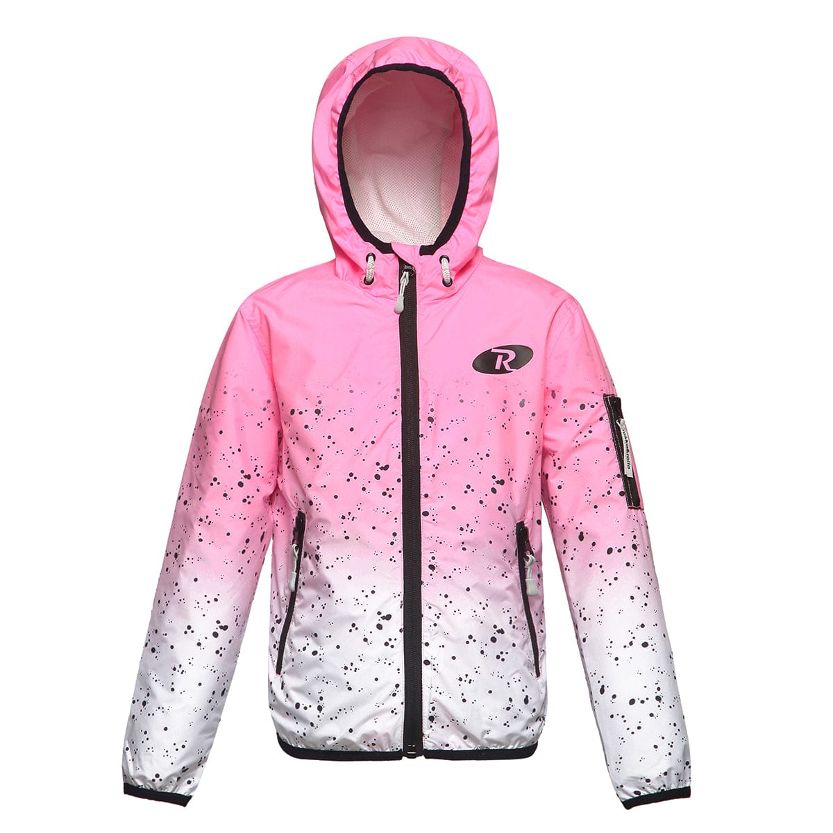 Girls' Lightweight Hooded Windbreaker Coats & Jackets XS (4-5) / Cotton Candy Space Rokka & Rolla