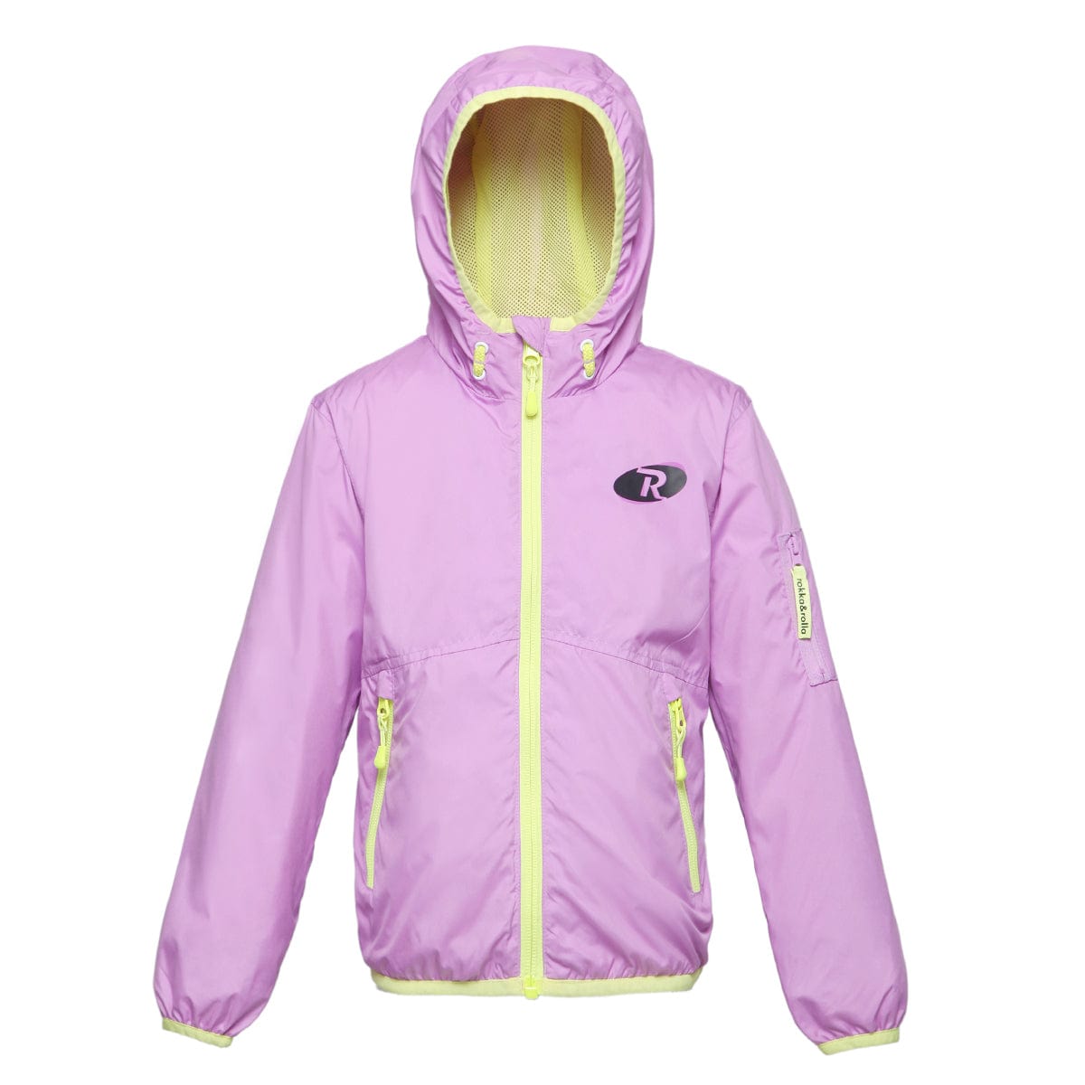 Girls' Lightweight Hooded Windbreaker Coats & Jackets XS (4-5) / Orchid Hush Rokka & Rolla