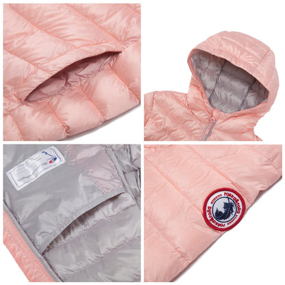 Girls' Ultra Light Packable Down Puffer Jacket Rokka & Rolla