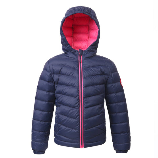 Girls' Ultra Light Packable Down Puffer Jacket XS (4-5) / Dark Navy Rokka & Rolla