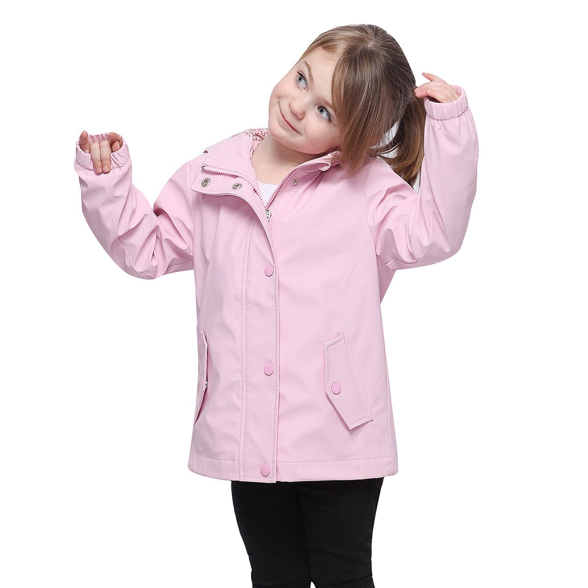 Girls' Waterproof Rubber Slicker Rain Jacket Rain Suits Rokka & Rolla