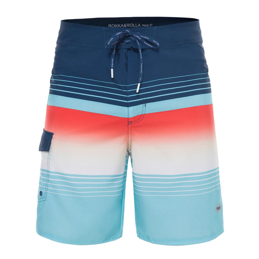 Men's 4-Way Stretch Beach Shorts S / Hawaiian Slush Rokka & Rolla