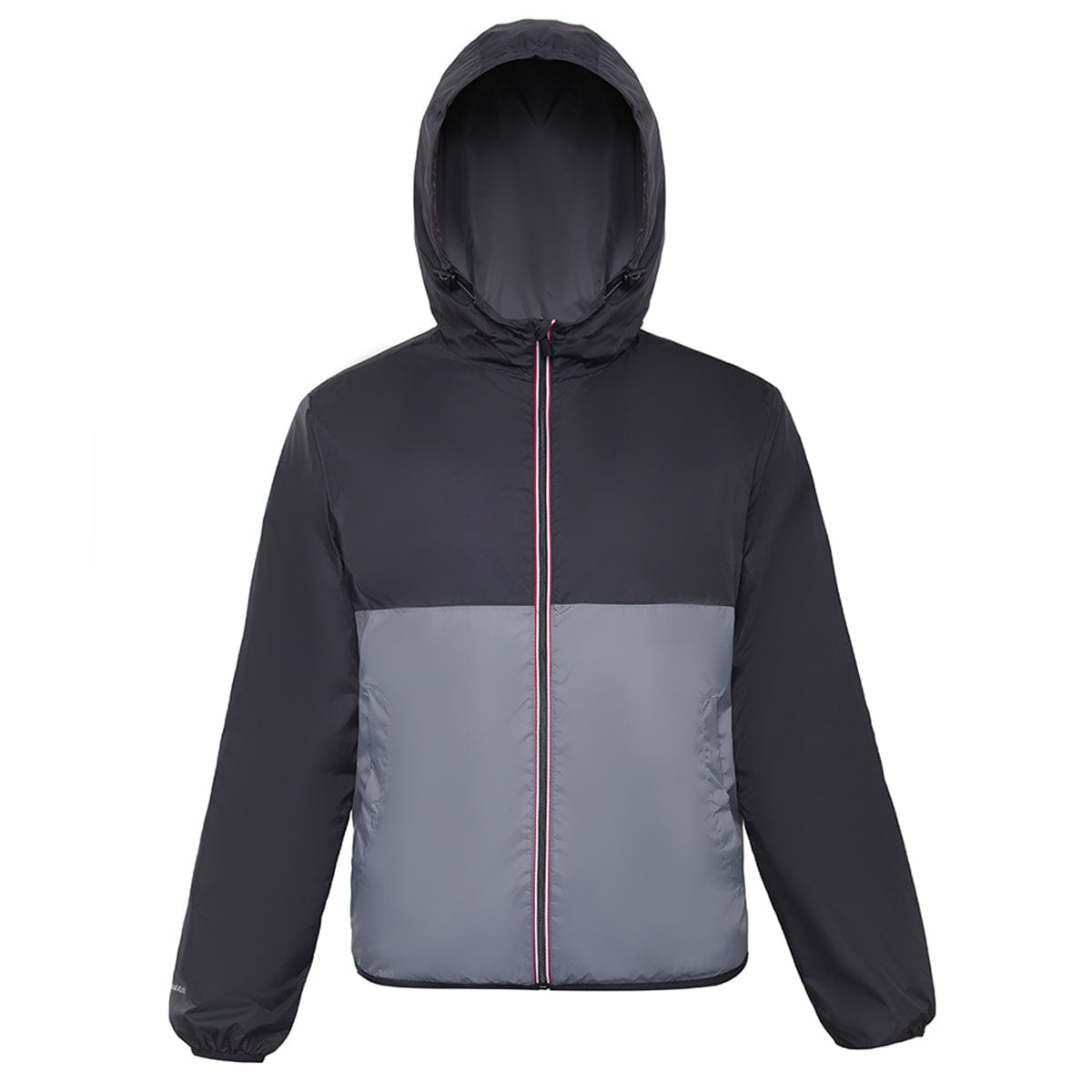 Men's Lightweight Packable Mesh Windbreaker Coats & Jackets S / Black Gray Rokka & Rolla