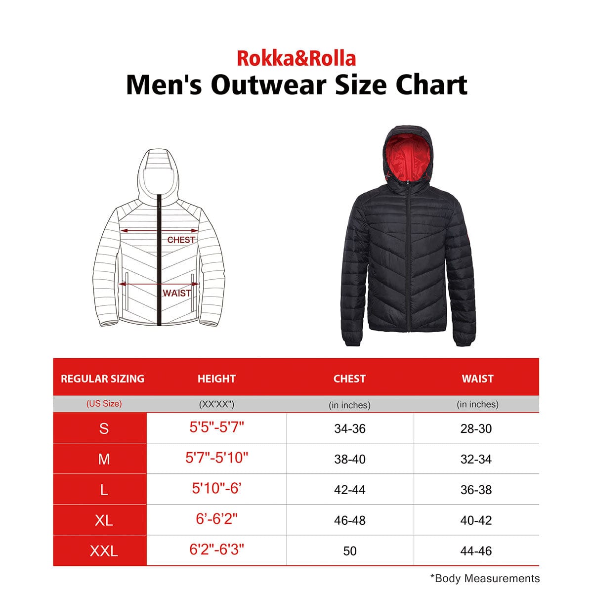 Lightweight Padded Puffer Jacket - Very Black - Rokka & Rolla