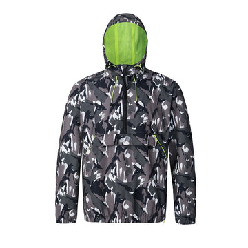 Men's Pullover Anorak Rain Jacket Windbreaker S / Urban Camo Rokka & Rolla