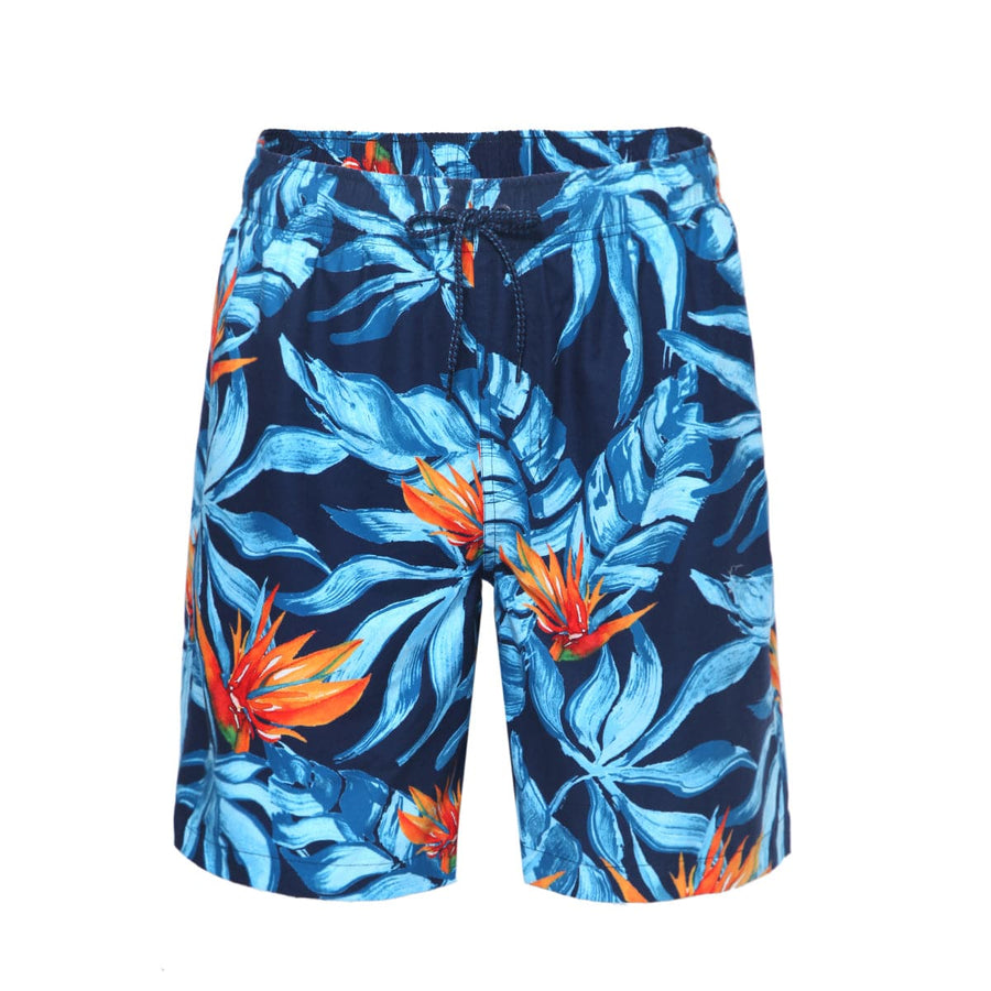 Men's Quick Dry Mesh Lined Swim Trunks S / Tropical Floral Rokka & Rolla