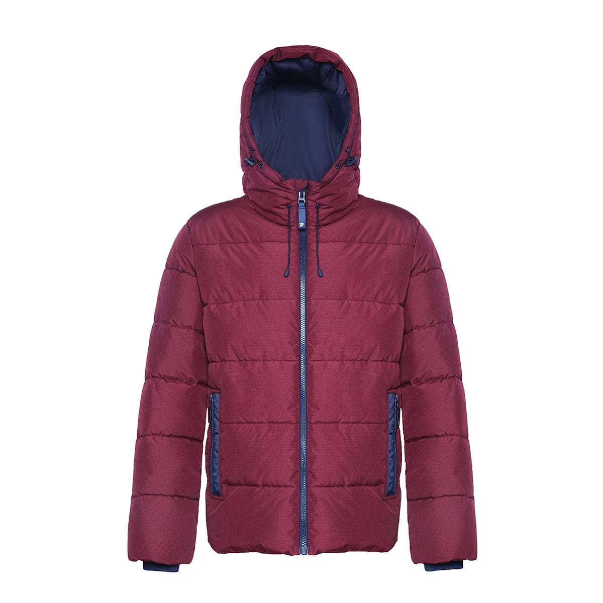 Men's Thermal Reflective Heavy Puffer Jacket S / Burgundy Rokka & Rolla