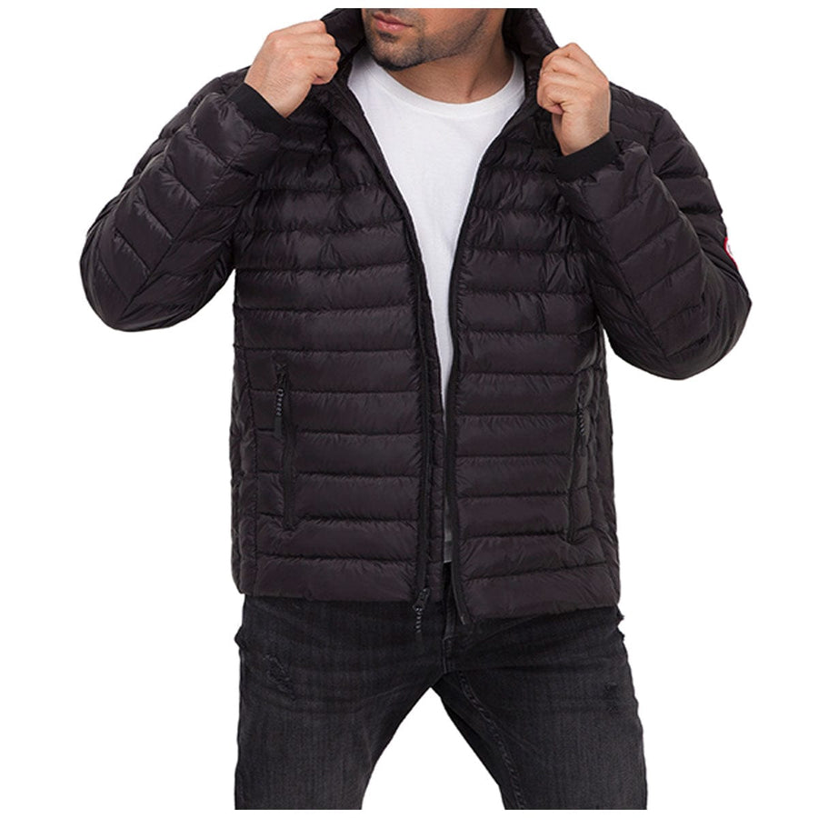 Rokka&Rolla Men's Heavyweight Hooded Puffer Jacket Coat