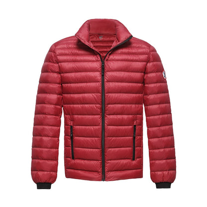 Men's Ultra Light Packable Down Puffer Jacket S / Burgundy Rokka & Rolla