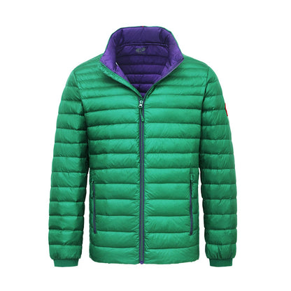 Men's Ultra Light Packable Down Puffer Jacket S / Verdant Green Rokka & Rolla