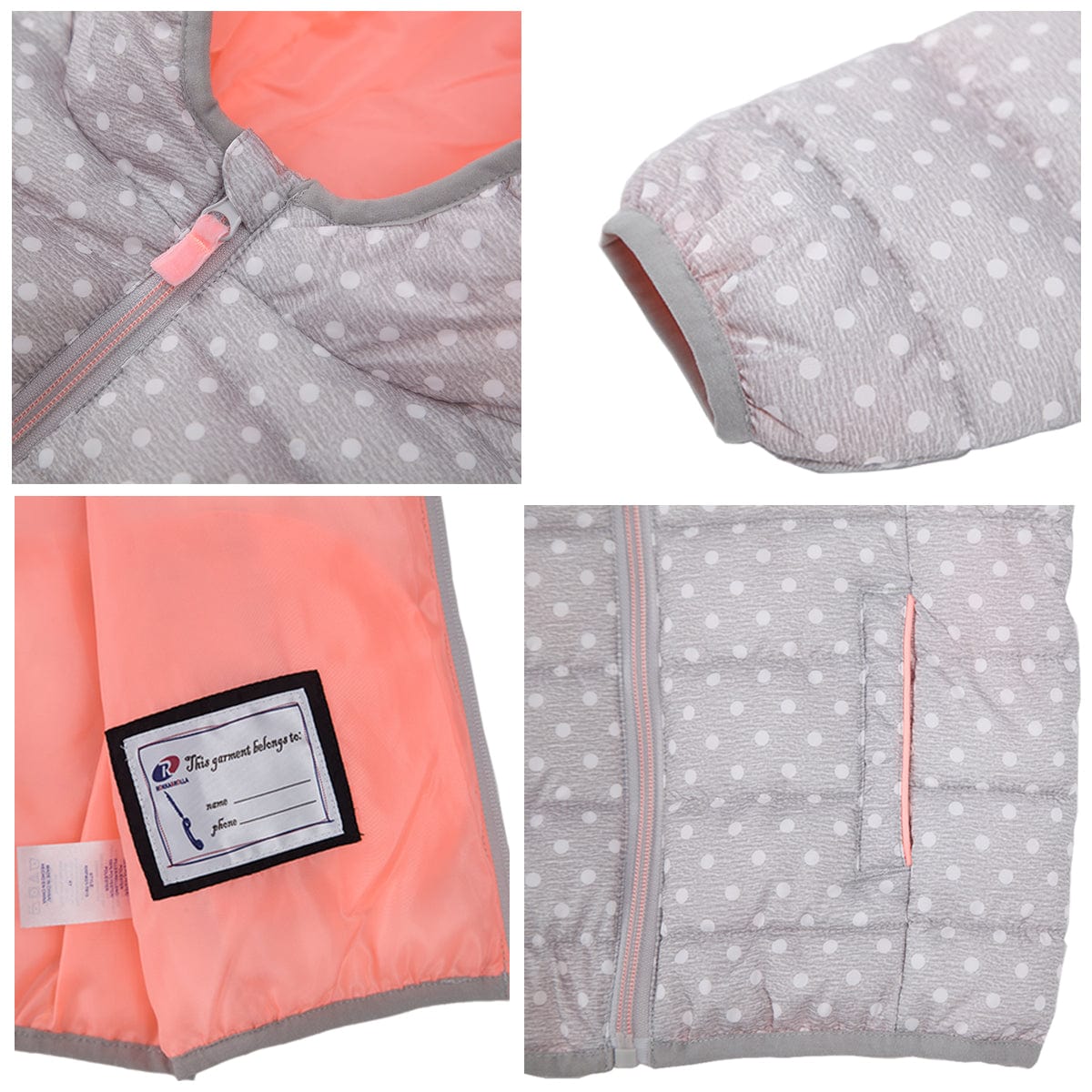 Toddler Girls' Lightweight Puffer Jacket Baby & Toddler Outerwear Rokka & Rolla