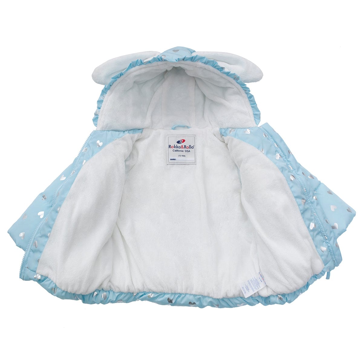 Toddler Girls' Soft Fur Hooded Puffer Jacket Baby & Toddler Outerwear Rokka & Rolla
